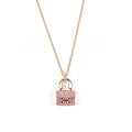 18K Amulettes Constance Pink Diamonds Pendant Necklace