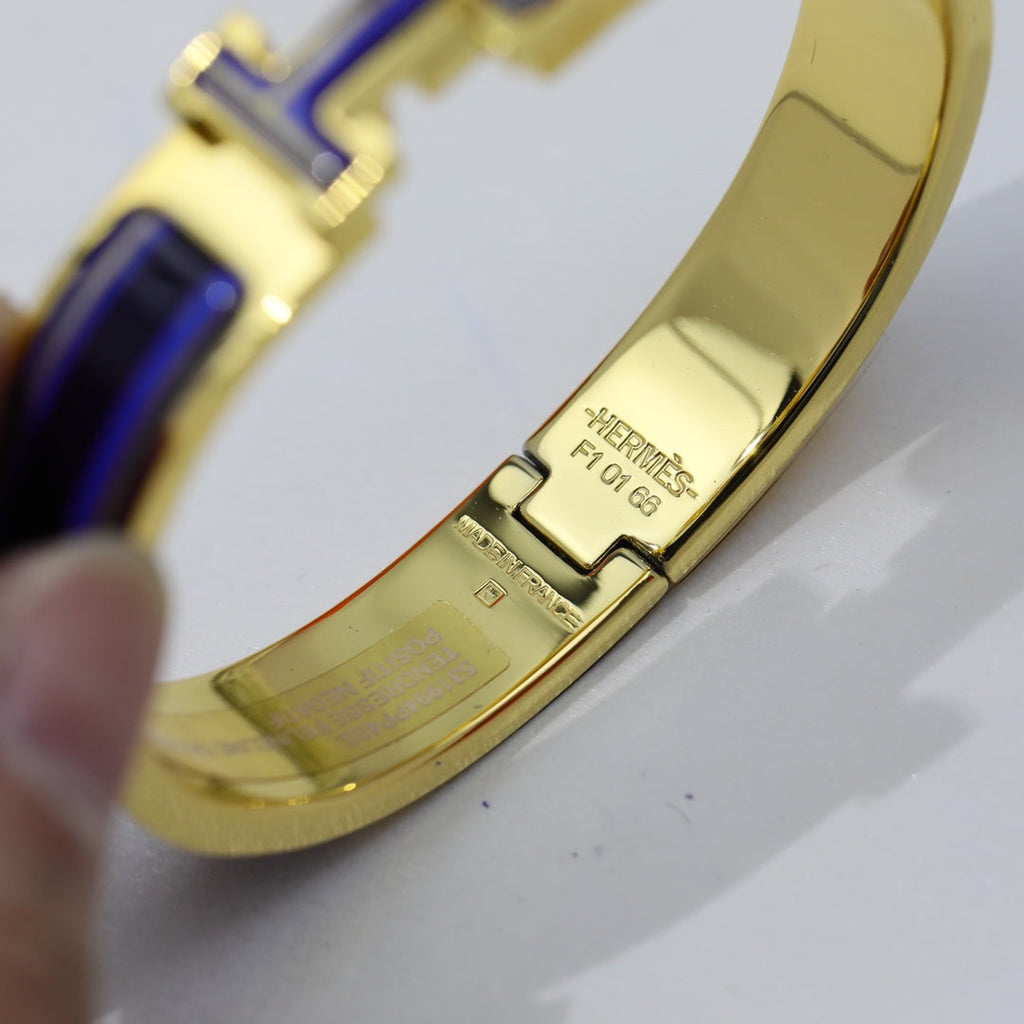 18K Clic Hermes Purple Bracelet