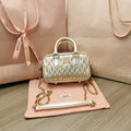 TOO PRETTY 17 HANDBAG GOLDEN LAMBSKIN