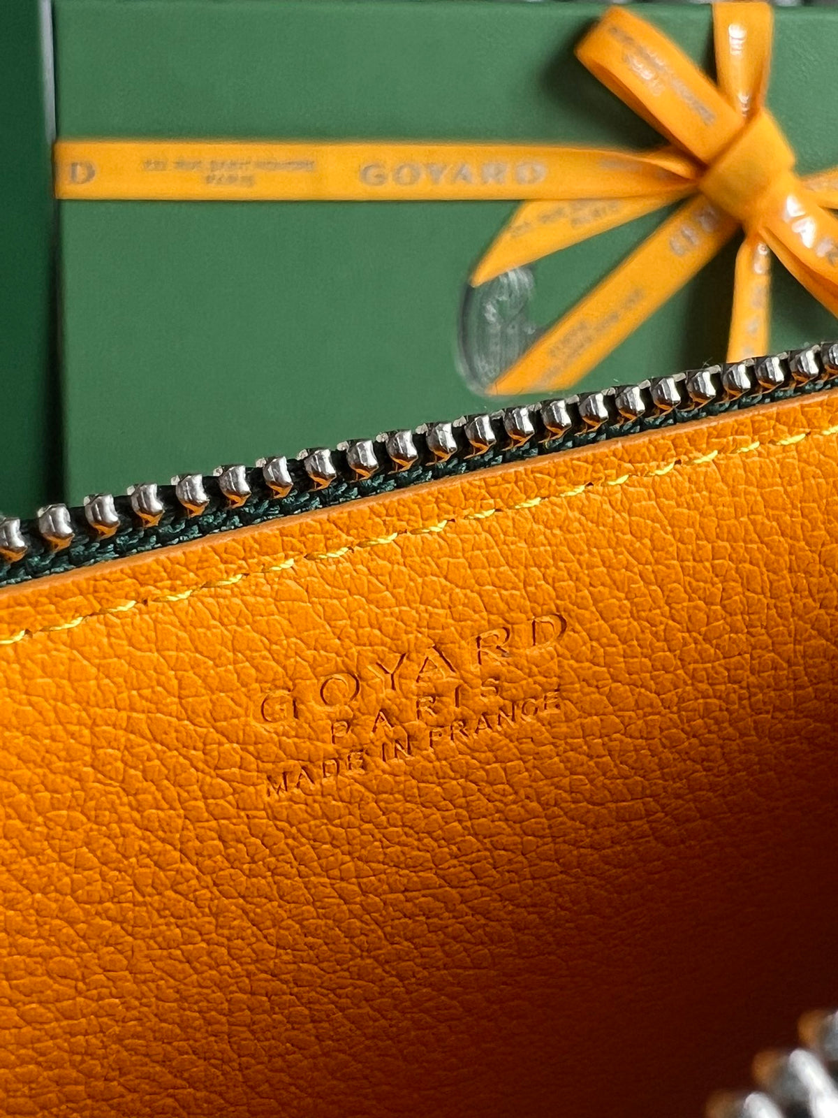 INSERT LOUISE 21 IN GREEN GOYARDINE CANVAS