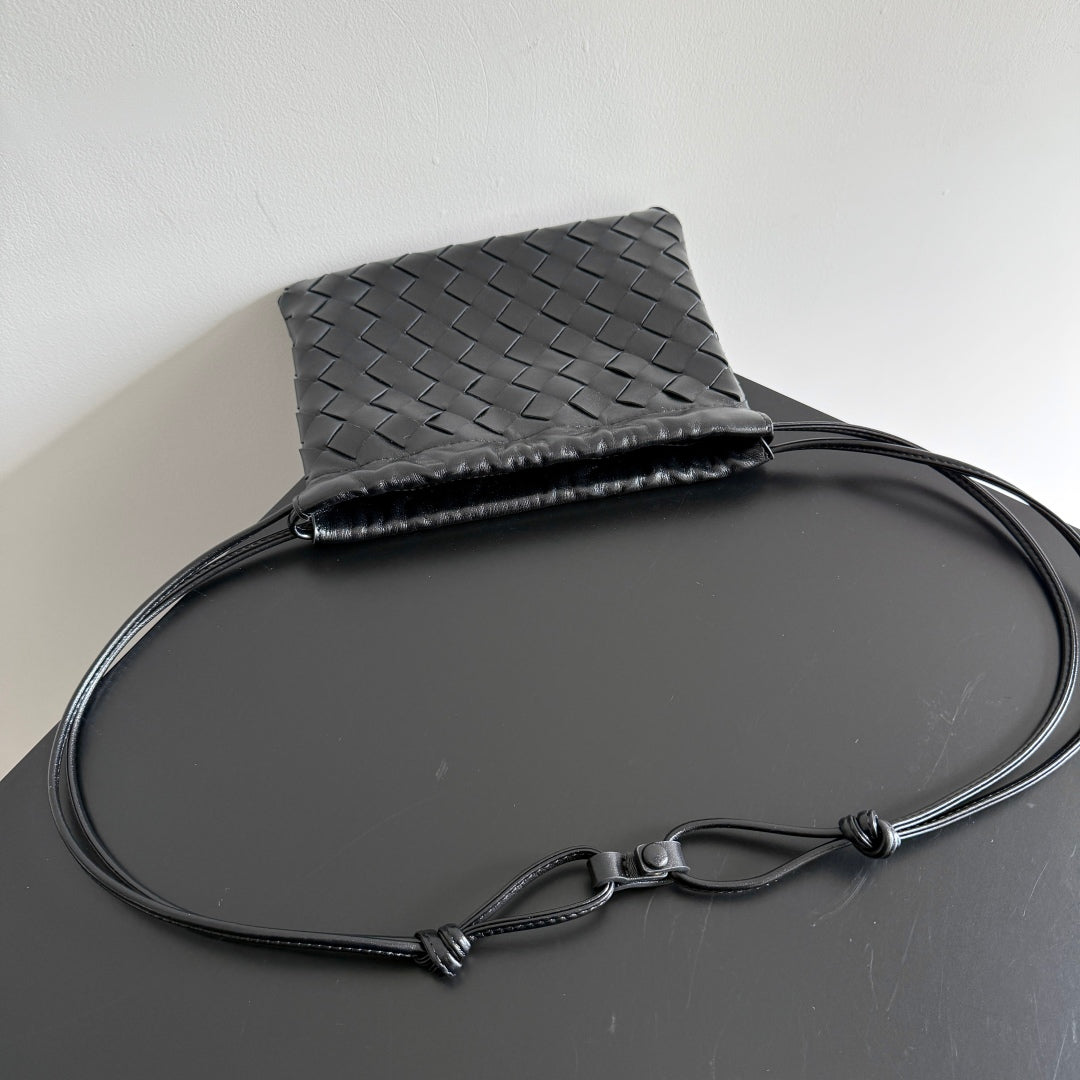 SMALL DUSTBAG 21 IN BLACK LAMBSKIN