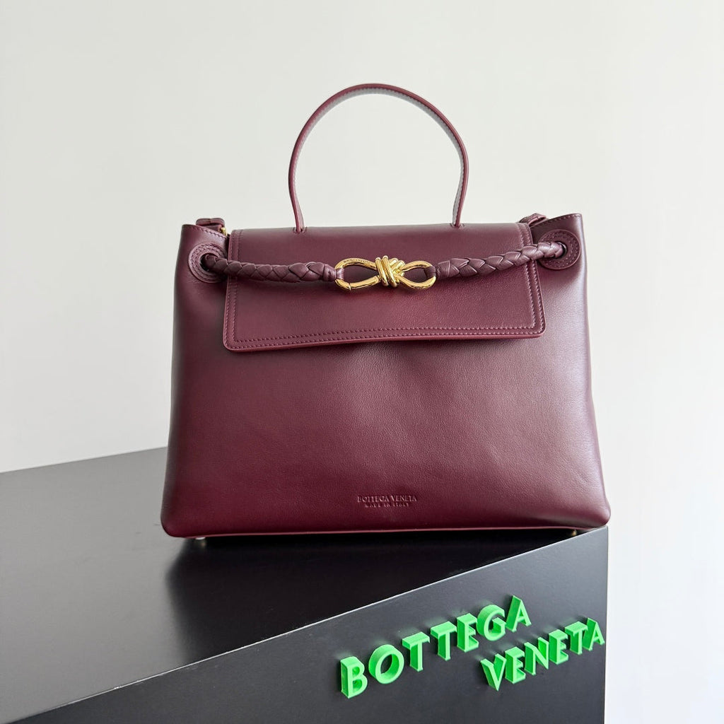MEDIUM CIAO CIAO 34 IN BURGUNDY CALFSKIN