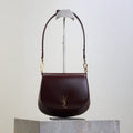 YSL 25S MINI VOLTAIRE 21 IN ROUGE CABERNET CALFSKIN SAINT LAURENT GOLD HARDWRE