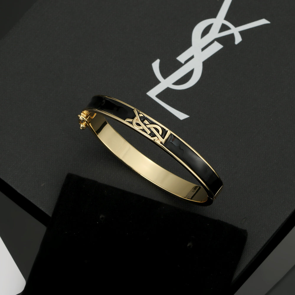 18K YSL Black Bracelet