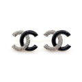 18K  Chanel Black Diamonds Earrings