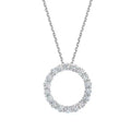 18K Tiffany Circle Diamonds Necklace
