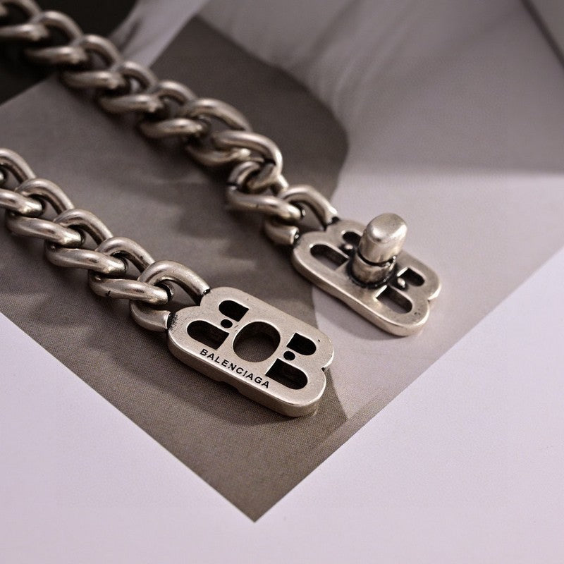 18K Balenciaga Monaco Chain Necklace