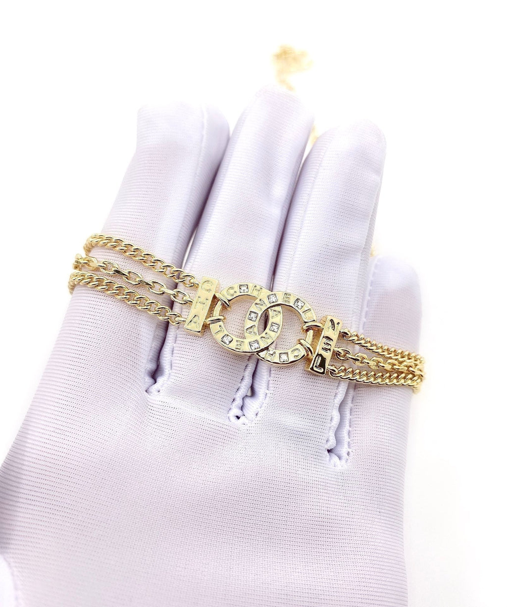 18K  Chanel Chain Choker Necklace