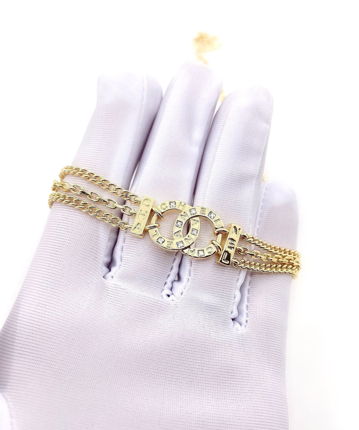 18K  Chanel Chain Choker Necklace