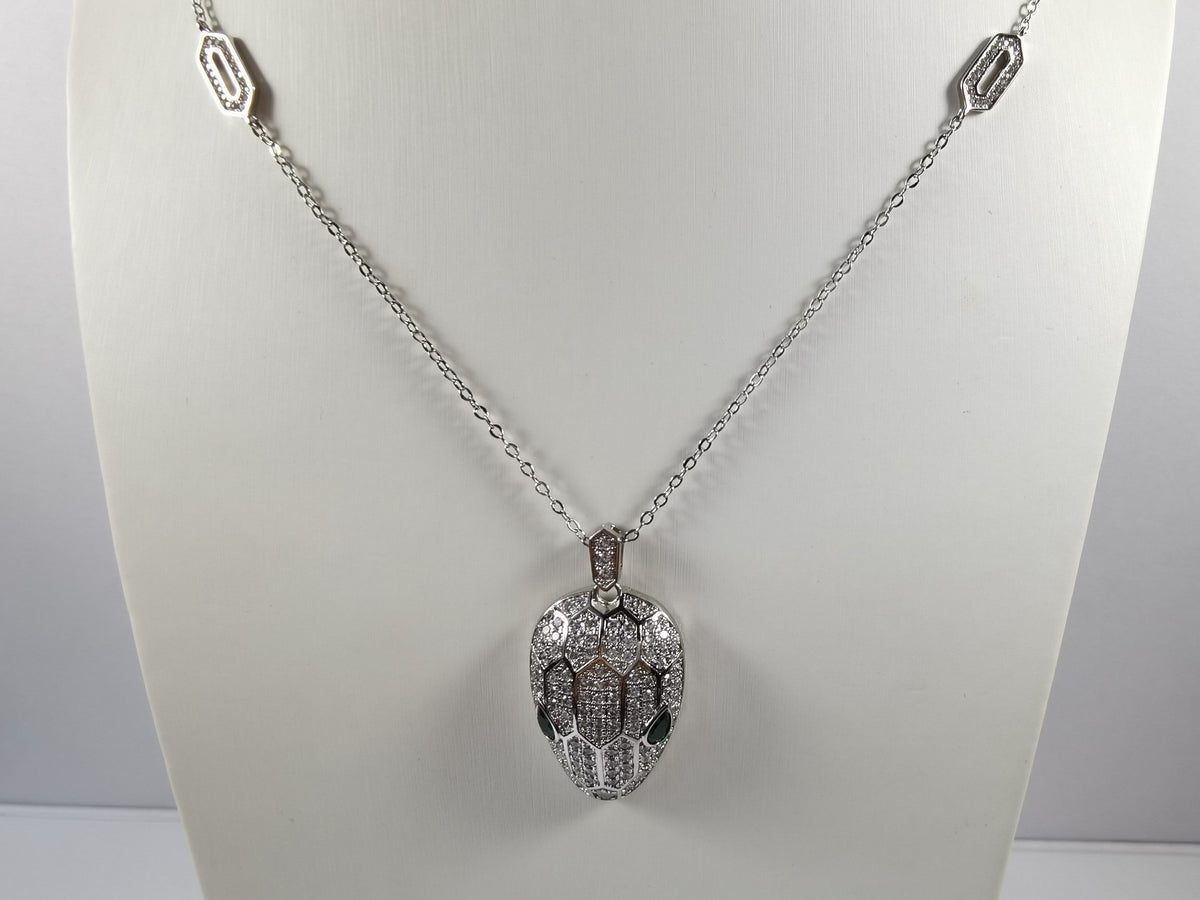 18K BVLGARI Serpenti Emerald Necklace