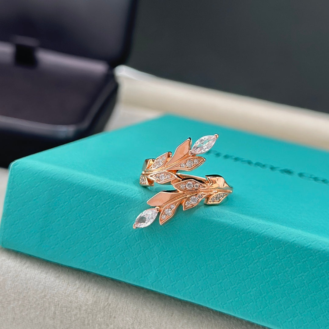 18K Tiffany Victoria Vine Bypass Ring