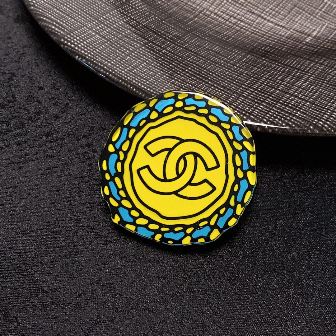 18K  Chanel Color Brooch