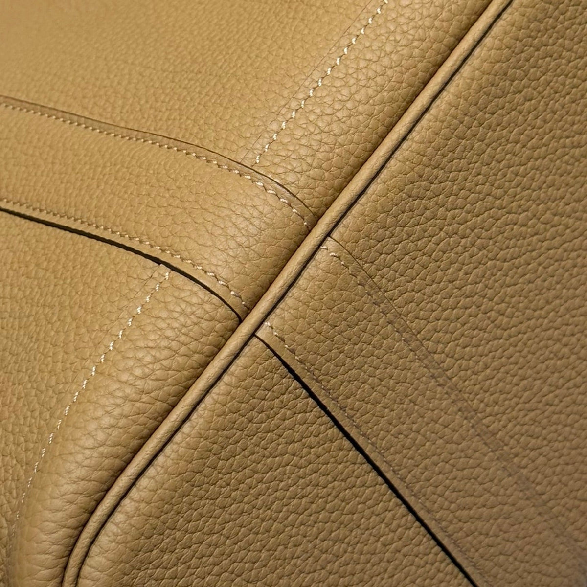 HERMES 25S GARDEN PARTY 30 IN CARAMEL CALFSKIN