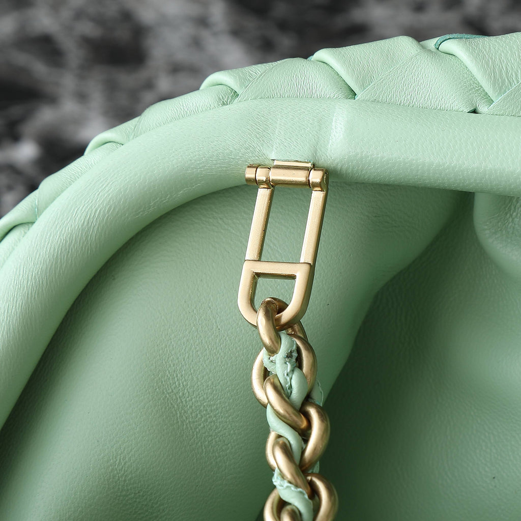 Teen Lauren 1980 With Chain 31.5 Light Green Leather Ghw