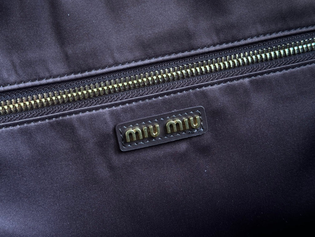 BEAU TOP HANDLE BAG 34 IN CEDAR BROWN SMOOTH CALFSKIN