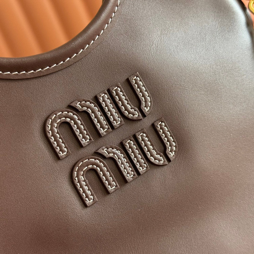 IVY SMALL TOTE BAG 24 IN BRIARWOOD BROWN CALFSKIN