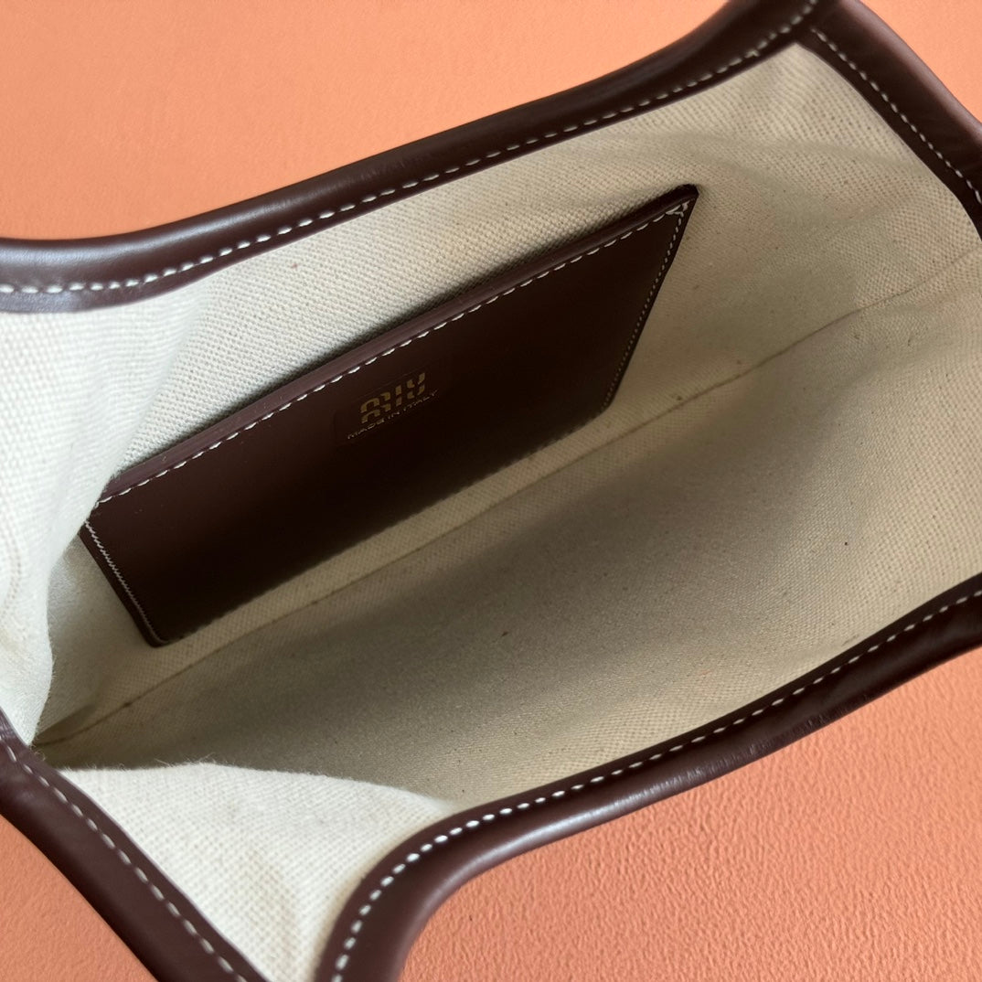 IVY SMALL TOTE BAG 24 IN BRIARWOOD BROWN CALFSKIN