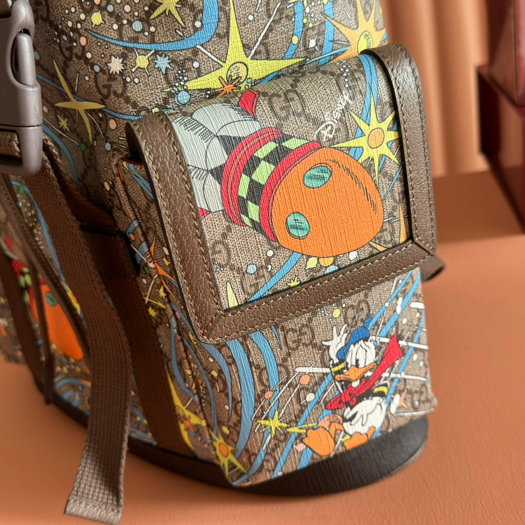 GUCCI 25S BACKPACK 44 CM IN MULTICOLOR CALFSKIN