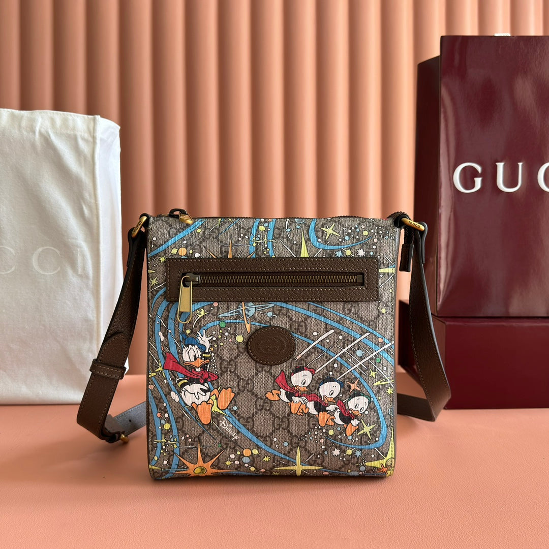 GUCCI 25S SHOULDER BAG 23 CM IN MULTICOLOR CALFSKIN