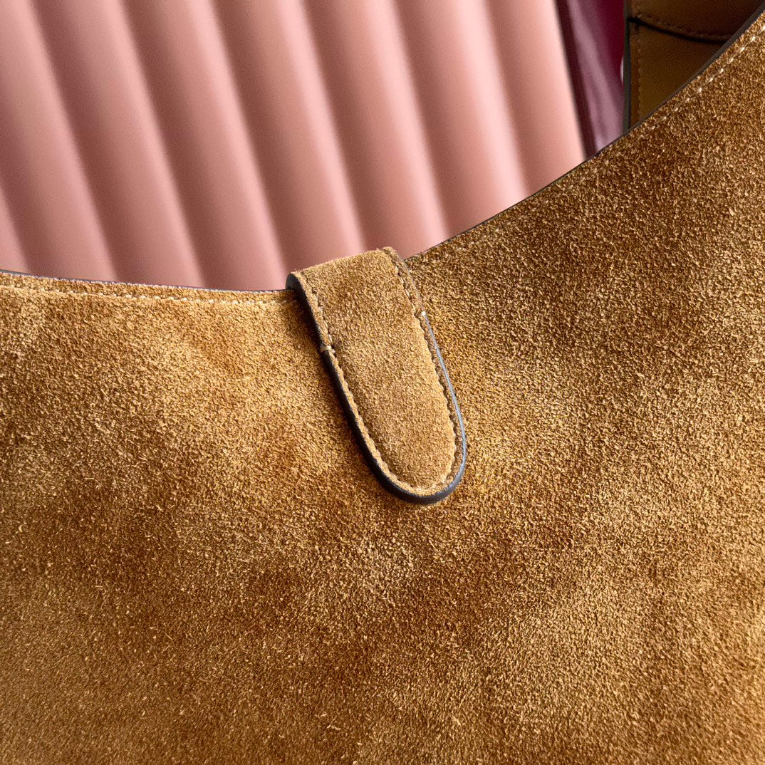 GUCCI 25S JACKIE GIORNO 44 CM IN BROWN SUEDE