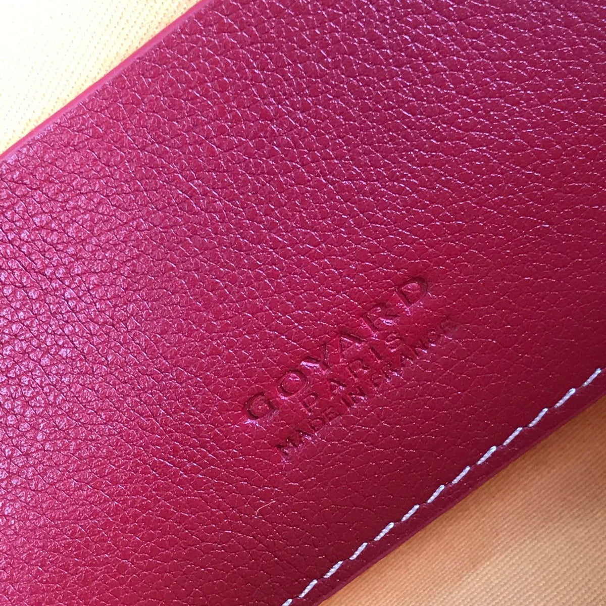 SÉNAT MGM POUCH 40 IN MONZA RED GOYARDINE CANVAS