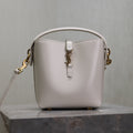 YSL 25S LE 37 MINI 15 IN DUSTY GRAY CALFSKIN GOLD HARDWRE