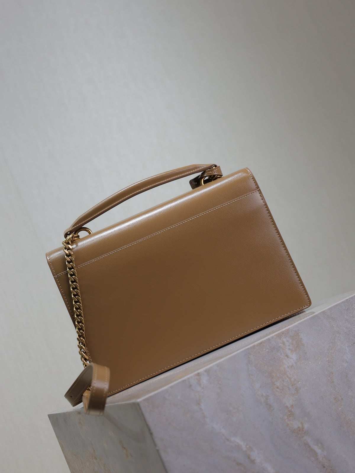 YSL 25S SUNSET MM 25 IN FOX CALFSKIN GOLD HARDWARE