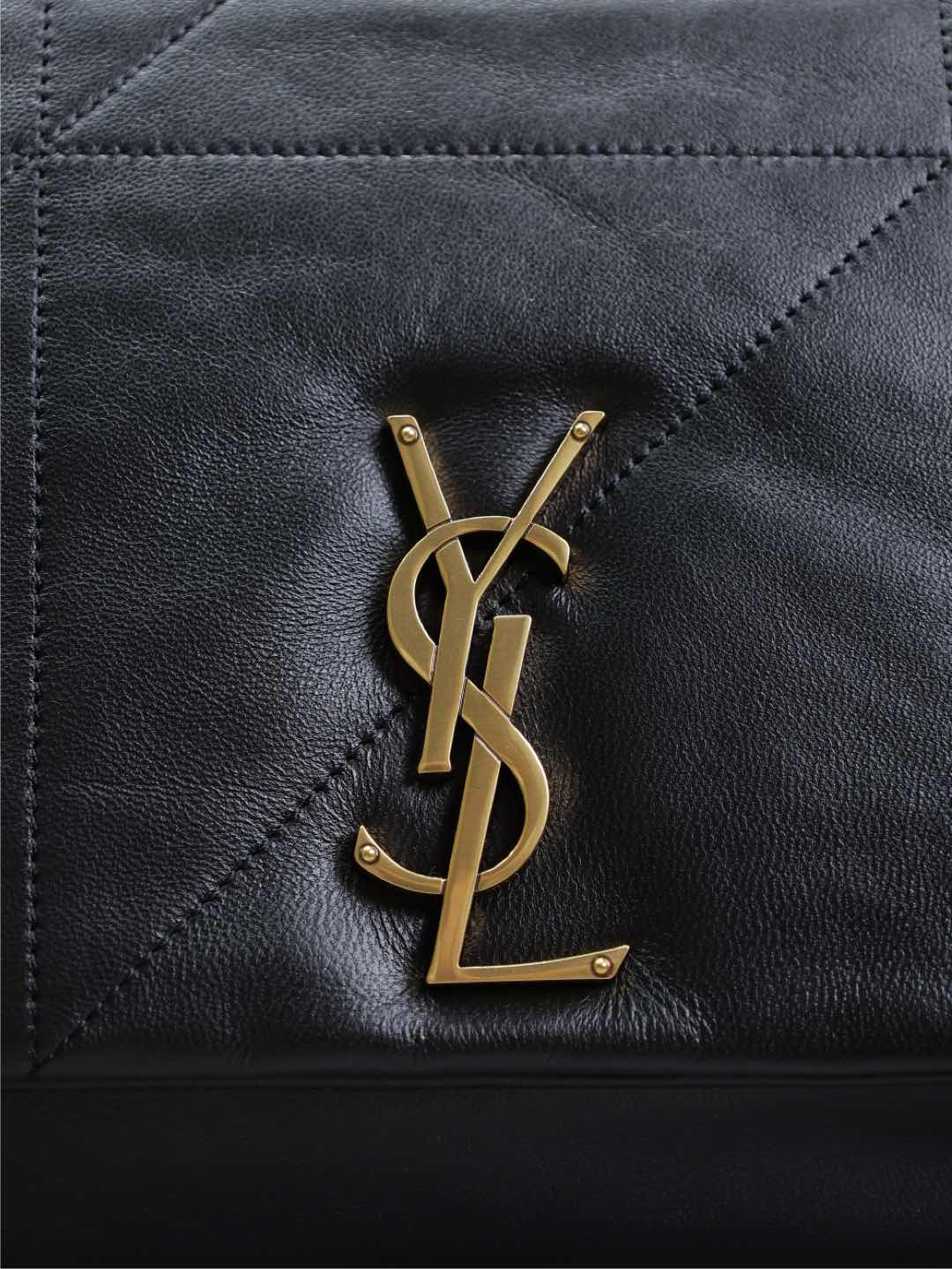 JAMIE 4.3 LARGE BAG 43 IN BLACK LAMBSKIN GOLD HARDWARE